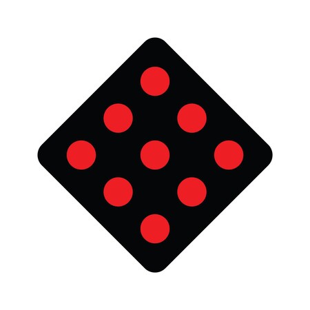 Sign Solutions Usa 18 in Height, 18 in Width, Aluminum, Diamond DUS08HRD1818OM4-2